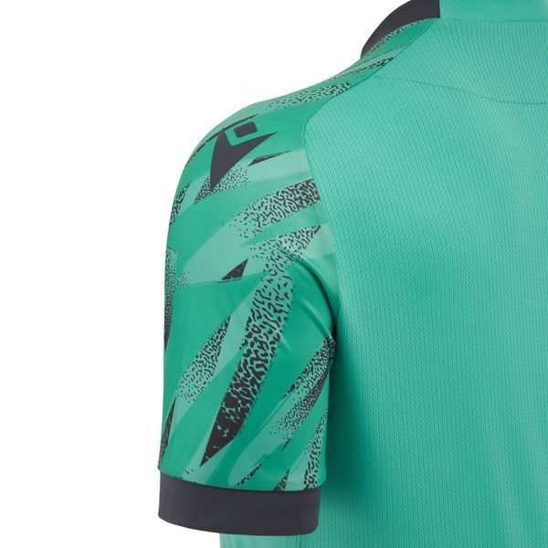 Футболка ігрова Macron THEMIS ECO Turquoise/Anthracite 4624 фото