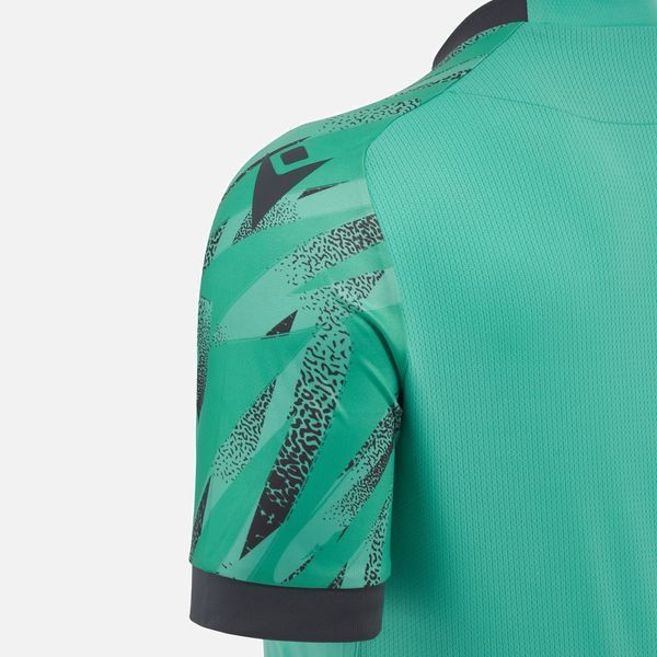 Футболка ігрова Macron THEMIS ECO Turquoise/Anthracite 4624 фото