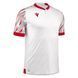 Футболка ігрова Macron THEMIS ECO White/Red 4624 фото